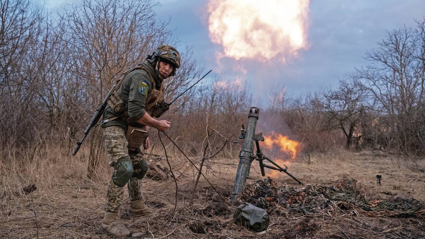 Ukrainian soldiers deployed frontline south of Bakhmut