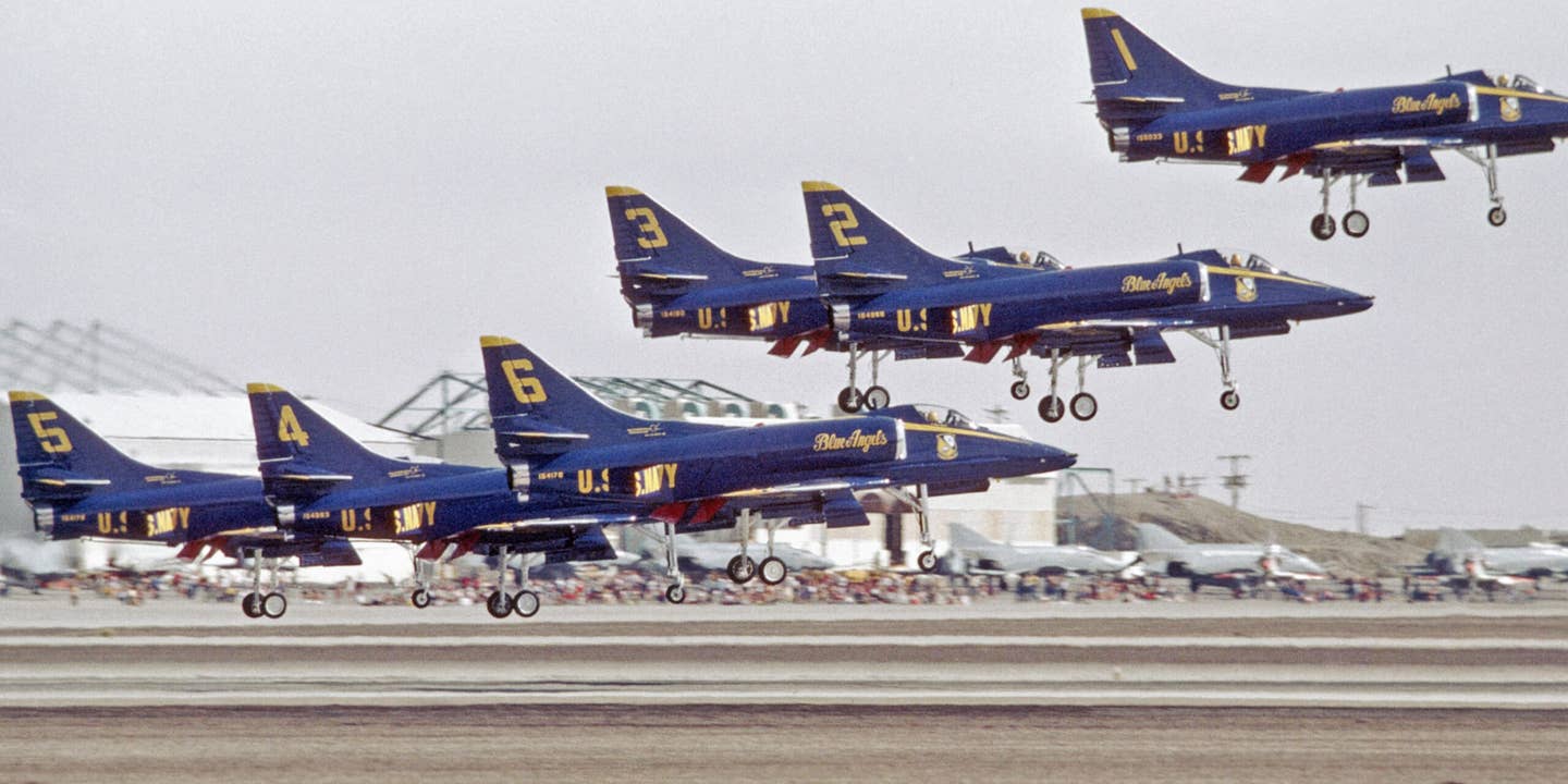How The Blue Angels Pulled Off Landing All Their A-4 Skyhawks At Once