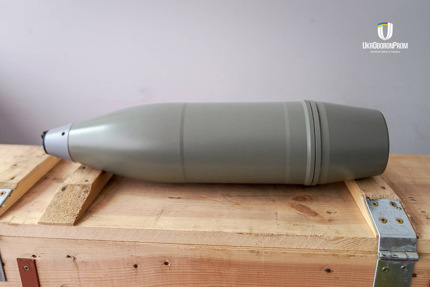 A 122mm artillery shell, made in a NATO country in cooperation with Ukroboronprom, have already arrived on the front lines the company said. (Ukroboronprom photo)
