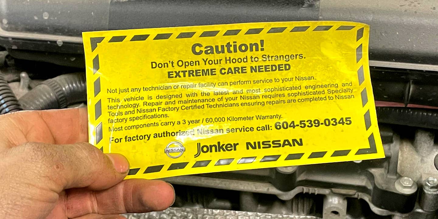 ‘Don’t Open Your Hood To Strangers’: Nissan Dealer Tries to Scare Owners