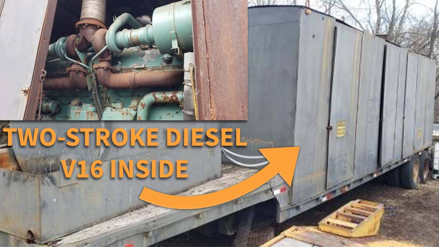 Buy This 2,384-Cubic-Inch Detroit Diesel V16 Generator and Power Your Hometown