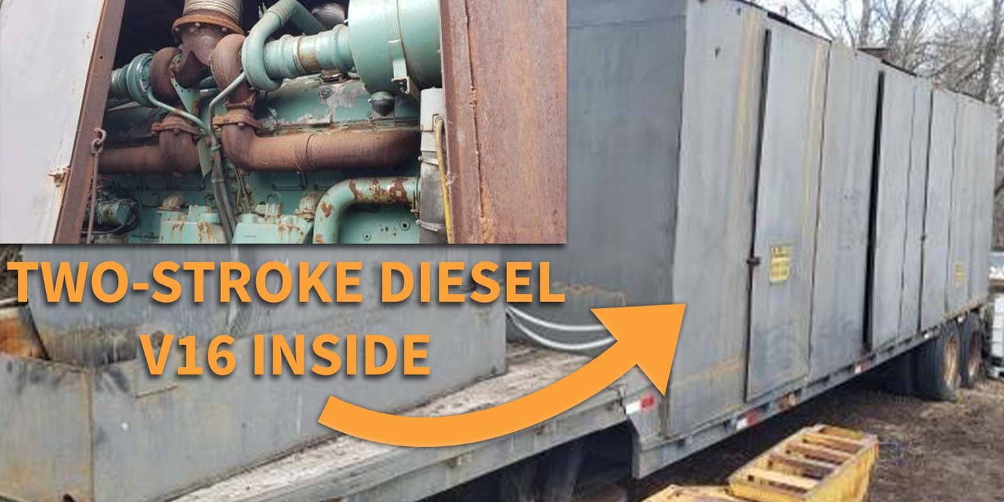 Buy This 2,384-Cubic-Inch Detroit Diesel V16 Generator and Power Your Hometown