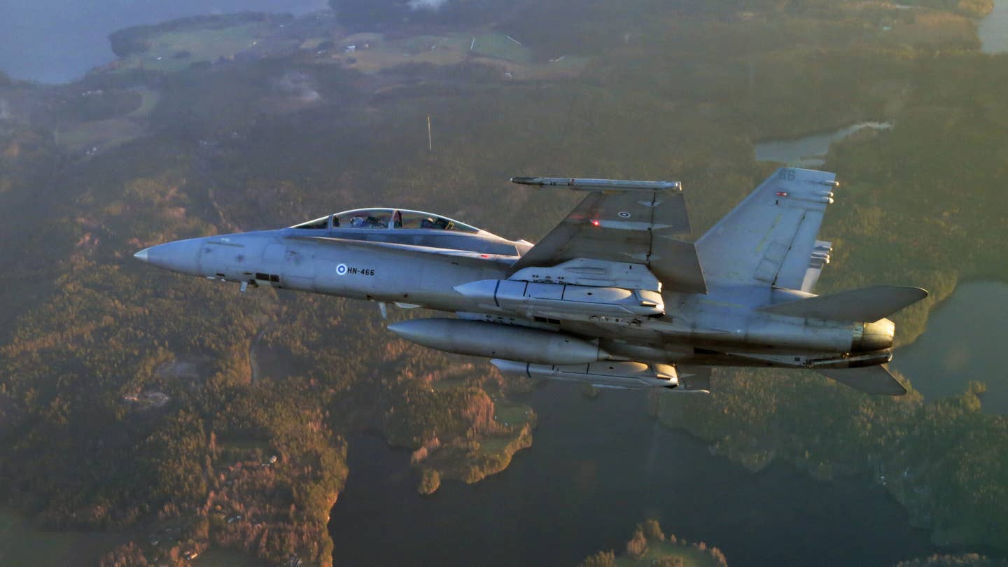 Finland has more than 60 Hornets. (Finnish Air Force photo)
