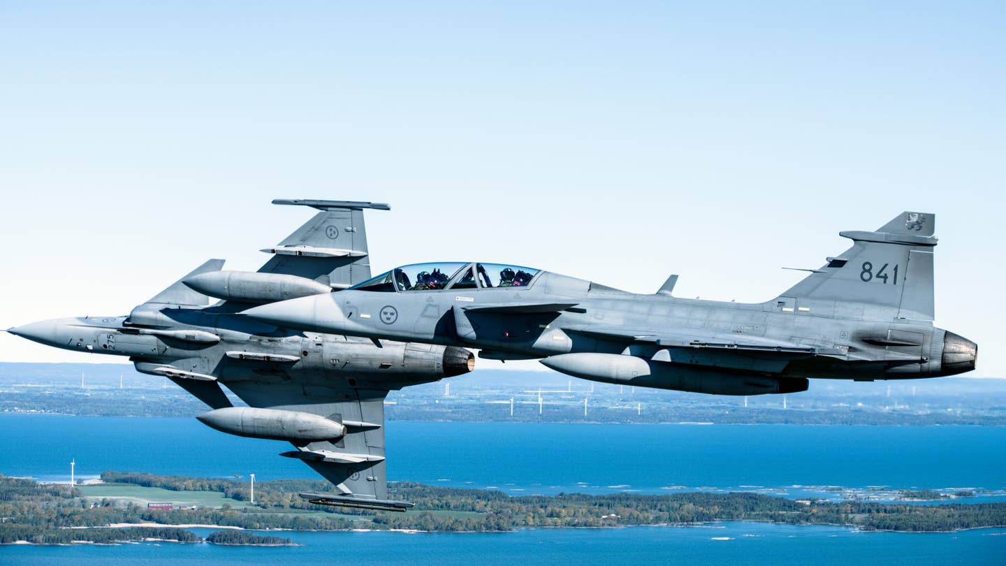 Swedish JAS-38 Gripen jets. (Swedish Air Force photo)