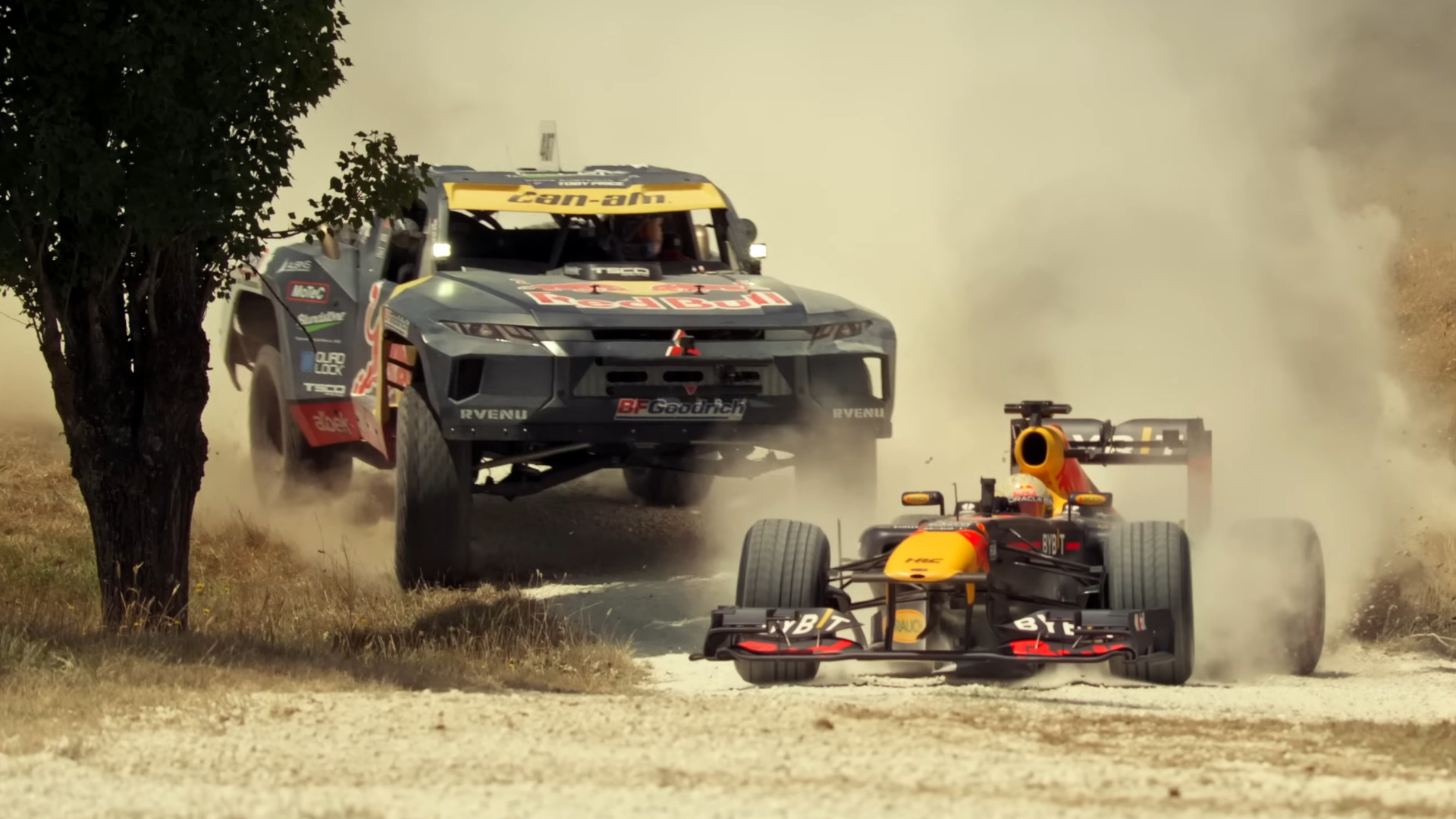 Watch Ricciardo Drift an F1 Car on Dirt in Red Bulls Great Aussie Road Trip