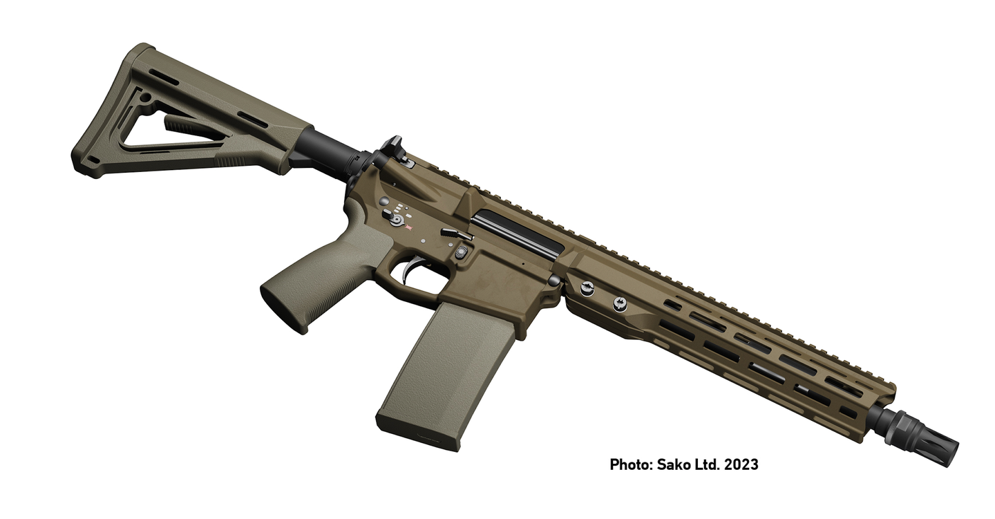 A 5.56mm caliber version of the AR-style assault rifle. <em>SAKO</em>