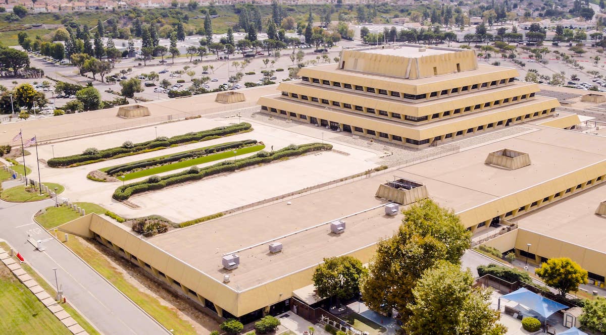 Aerial view of the Chet Holifield Federal Building. <em>GSA</em>