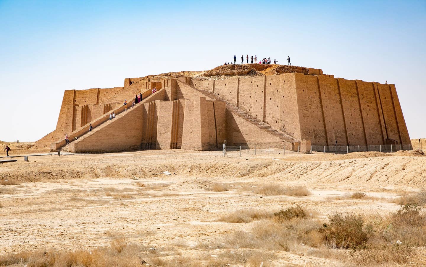 Picture of Ziggurat of Ur in Iraq which dates back to the Sumerian period. <em>Rasool Ali via Getty Images</em>