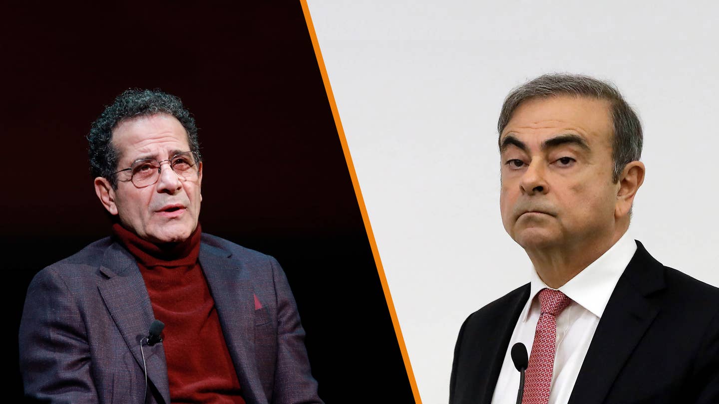 Tony Shalhoub (left and Carlos Ghosn (right) | Getty Images