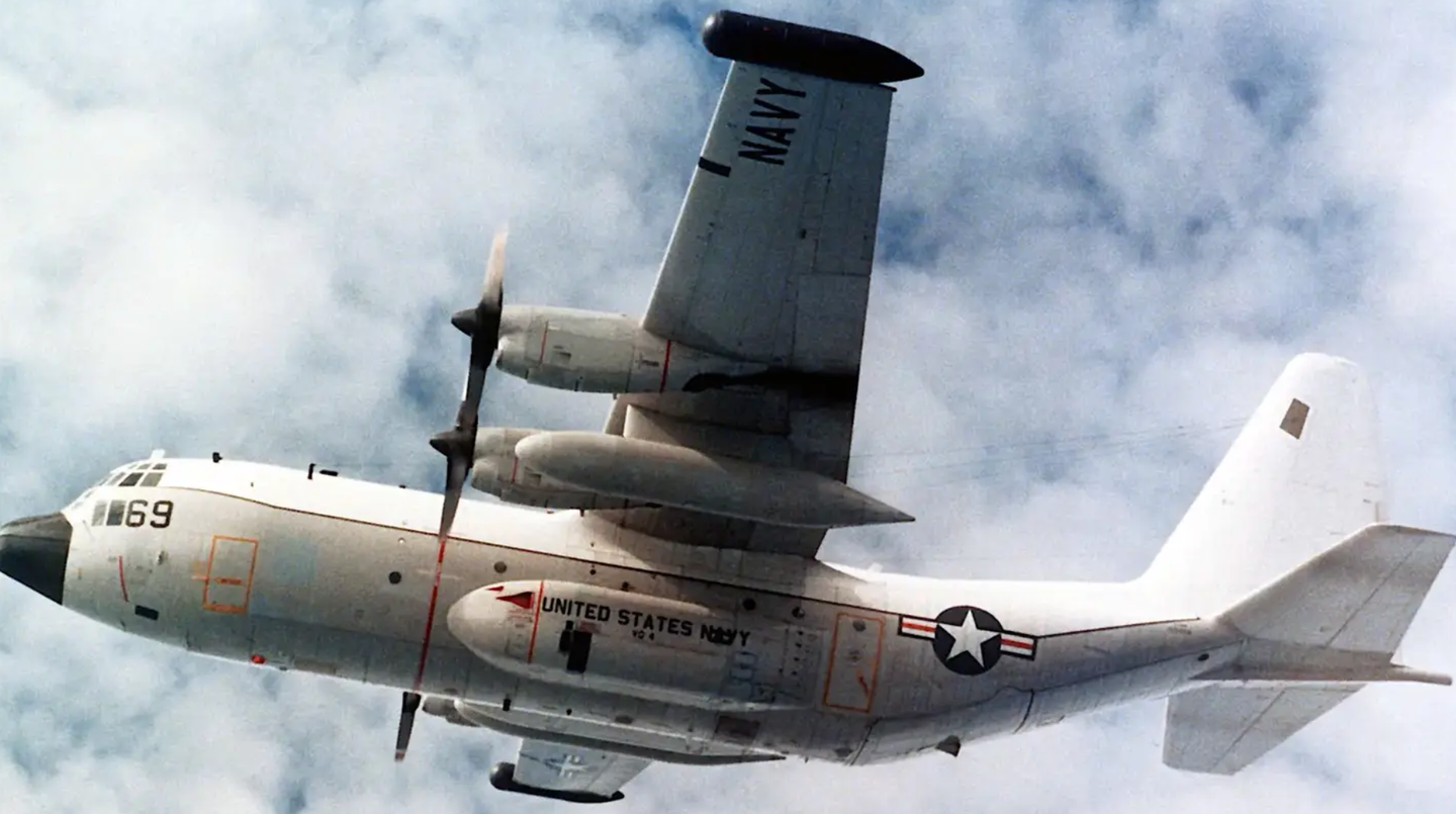 The first-generation Hercules-based TACAMO aircraft, the EC-130Q.&nbsp;<em><em>U.S. Navy</em></em>