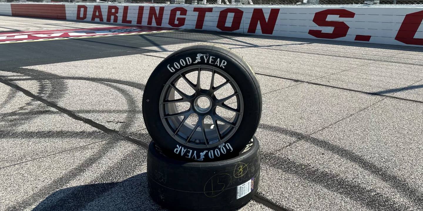 Goodyear Revives Retro Tire Sidewall Design for NASCAR Throwback Weekend