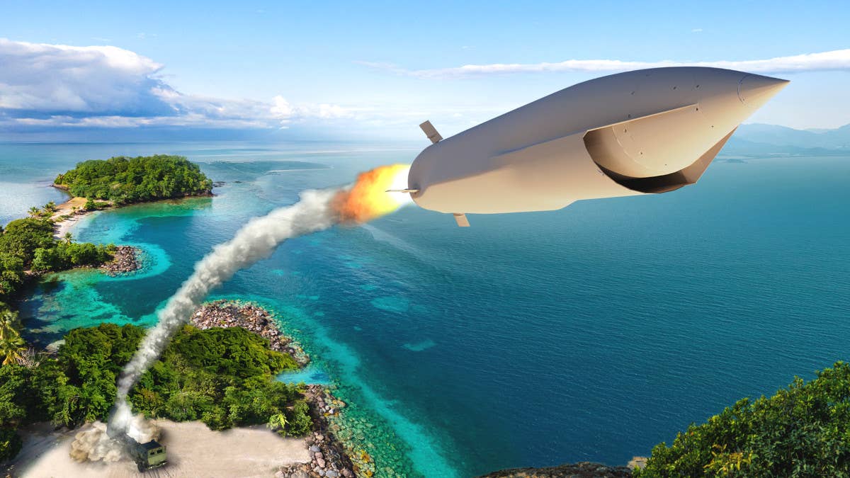 A rendering of Lockheed Martin's Long Range Maneuverable Fires missile. <em>Lockheed Martin</em>