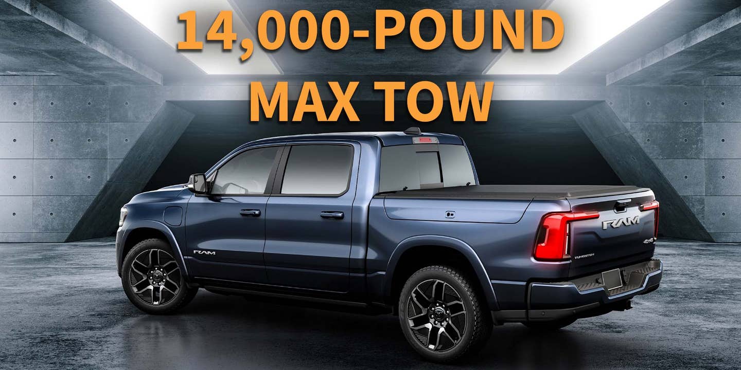 The 2025 Ram 1500 REV’s 14,000-Pound Max Tow Target Is More Impressive Than You Realize