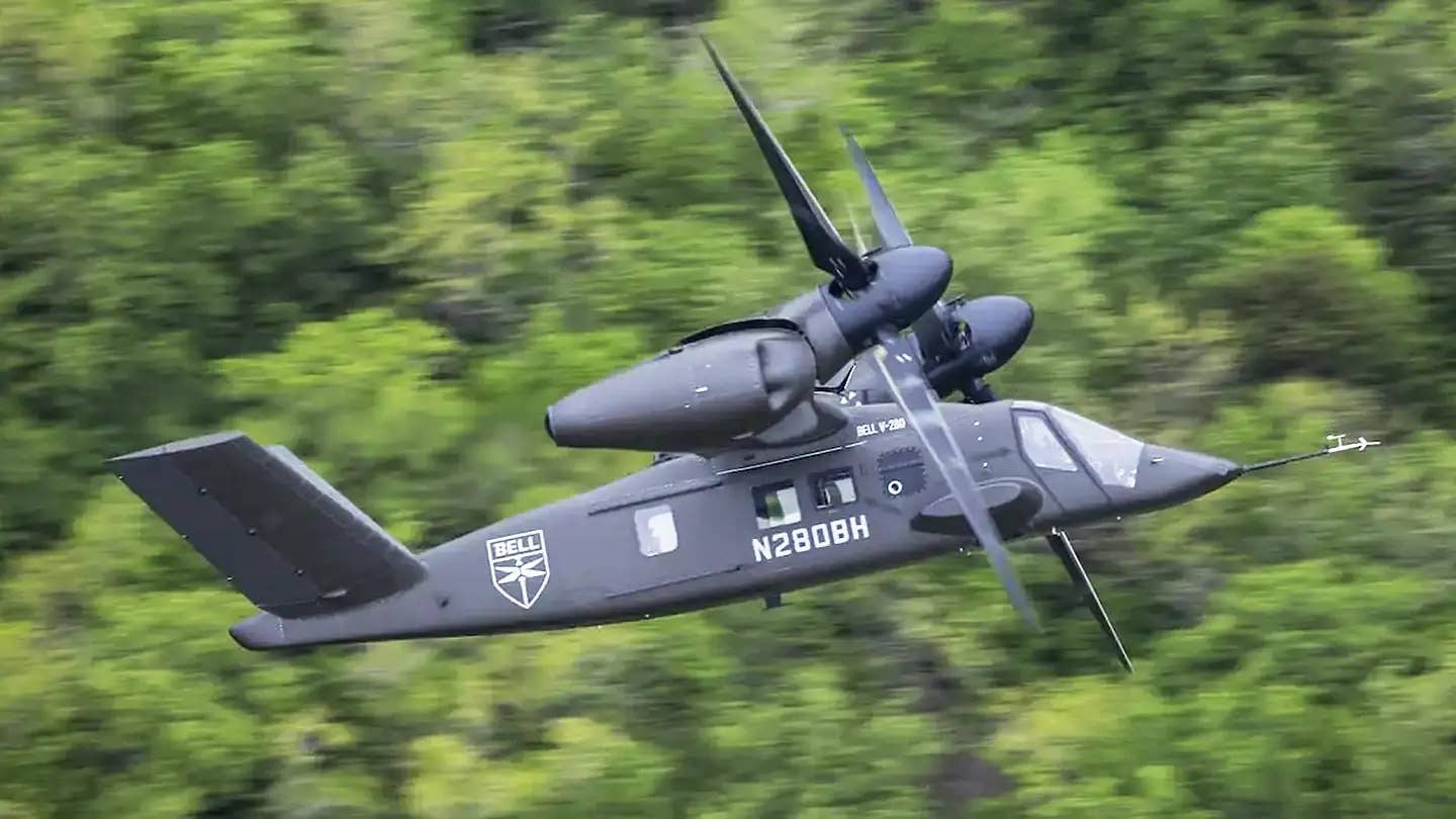 V-280 Valor had more time in the air than the SB&gt;1 with the prototype flying throughout its performance envelope over a number of years. (Bell)