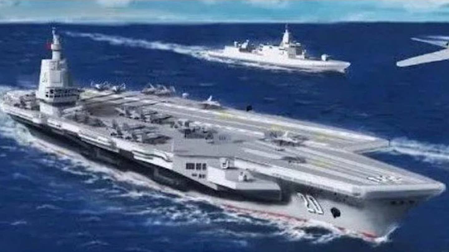 New Chinese Carrier Concept Looks A Lot Like U.S. Navy&#8217;s Ford Class