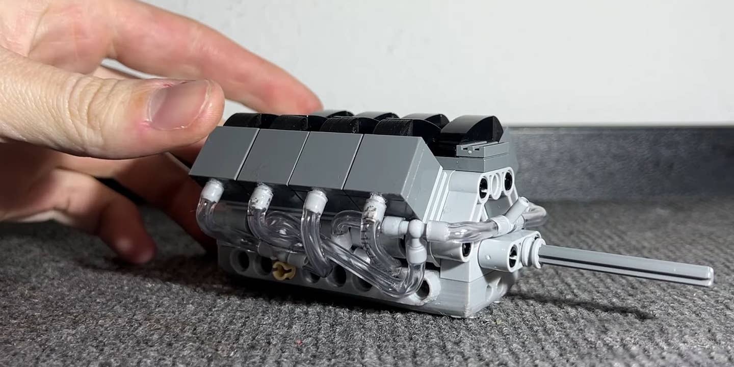 World’s Smallest Working Lego V8 Sounds Like the Real Thing