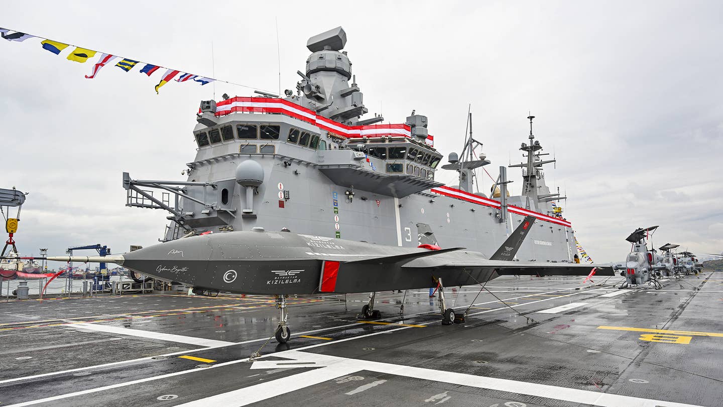 Turkey’s ‘Drone Carrier’ Amphibious Assault Ship Enters Service
