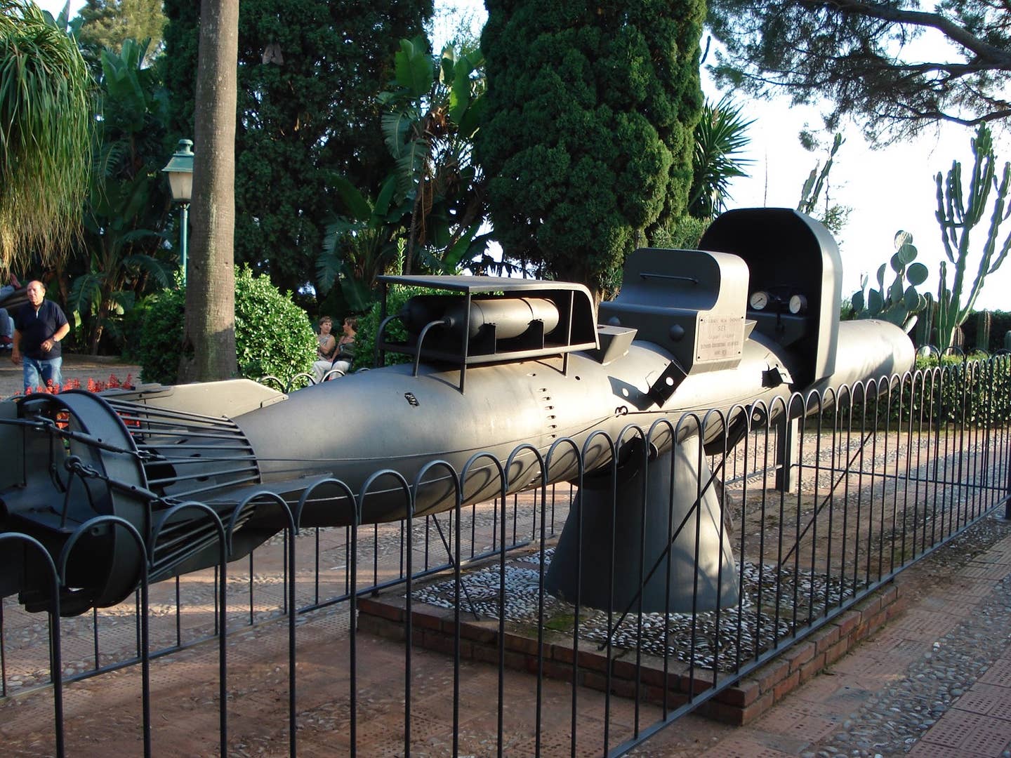 A "maiale" on display in the&nbsp;Public gardens&nbsp;in&nbsp;Taormina, Italy. <em>Giovanni Dall'Orto via Wikimedia Commons</em>