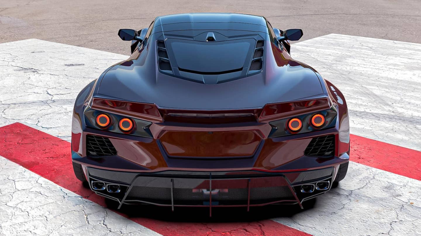 C8 Chevy Corvette With Round Taillights Mod Doesn’t Look Awful