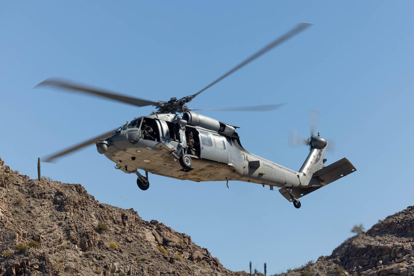 A US Navy MH-60S seen here taking part in another phase of WTI 2-23. <em>USMC</em>