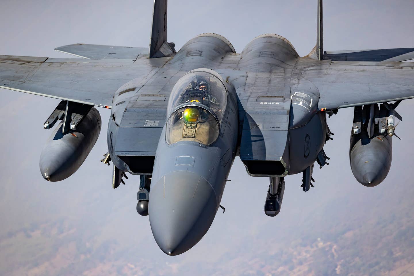 A U.S. Air Force F-15E Strike Eagle during Cope India 23. <em>IAF</em>