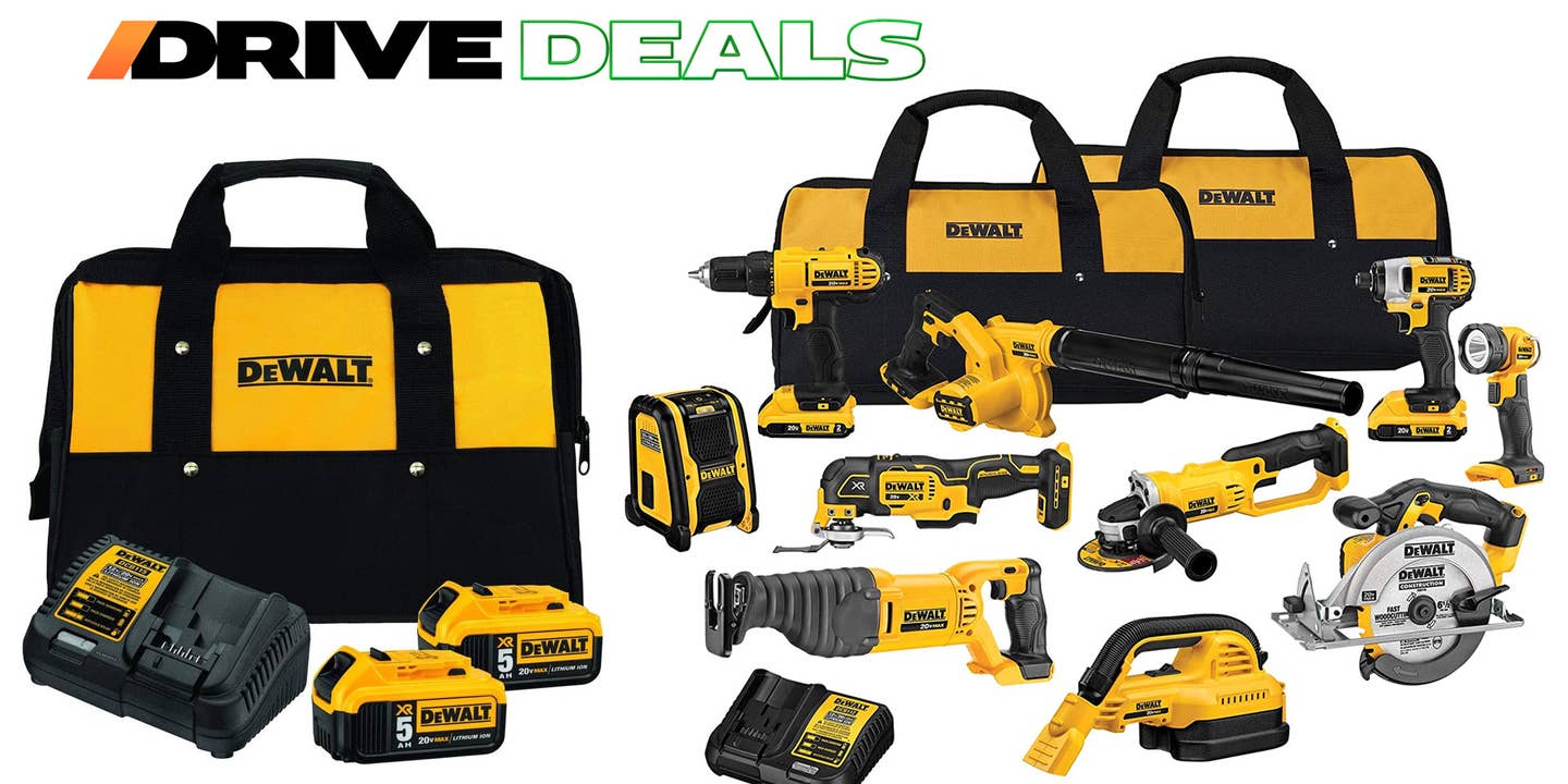 DeWalt power tools discounted on Amazon