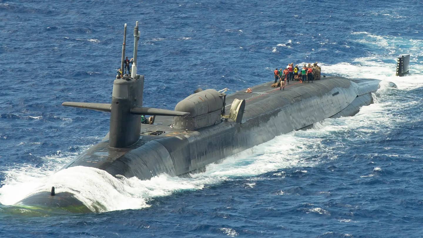 The USS <em>Ohio</em> nuclear-powered guided missile submarine. <em>USN</em>