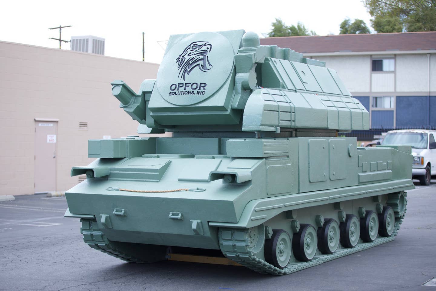 A mock Tor-series vehicle made by OPFOR Solutions. <em>OPFOR Solutions</em>