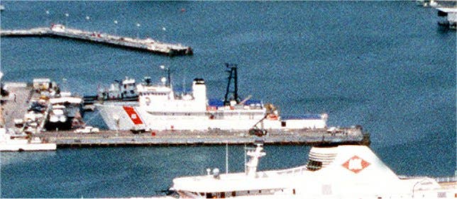 USCGC <em>Vindicator</em> pictured in July 1994. The exact location remains unclear. <em>DoD photo </em>