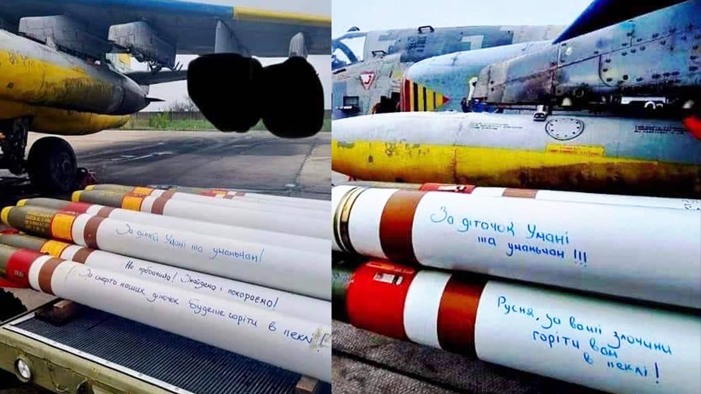Evidence Of American Zuni Rockets Arming Ukrainian Su-25s Emerges