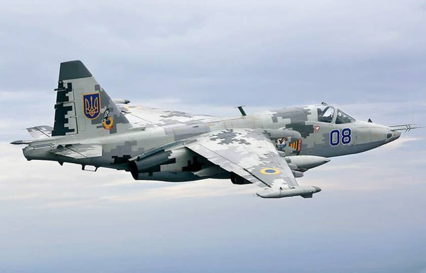 A Ukrainian Air Force Su-25 in ‘digital’ camouflage, seen prior to the full-scale Russian invasion launched in February 2022. <em>Ministry of Defense of Ukraine</em>