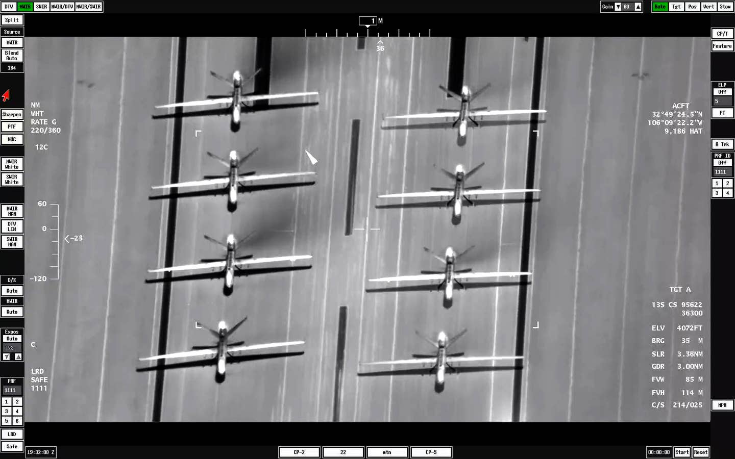 Eight MQ-9s on the flight line. <em>Courtesy photo/U.S. Air Force</em>