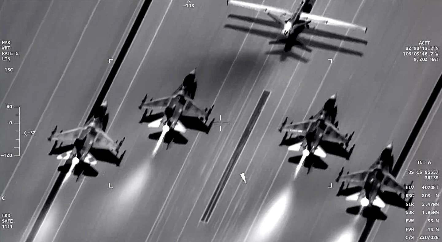 MQ-9 Reaper and F-16 Vipers at Holloman