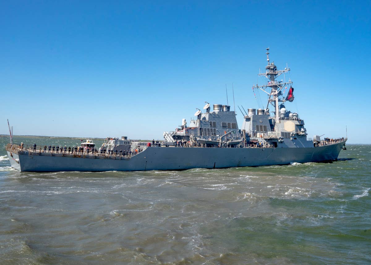USS <em>Ramage</em> leaves Norfolk on May 2. <em>USN</em>