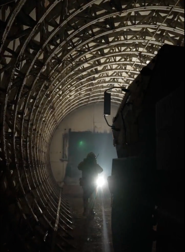 "Capt. HIMARS" waiving the HIMARS into a Soviet-era bunker. (Ukraine MoD screencap)