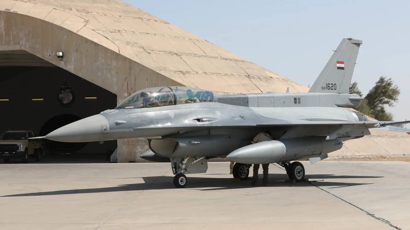 One of Iraq's two-seat F-16IQ Vipers. <em>U.S. Army</em>