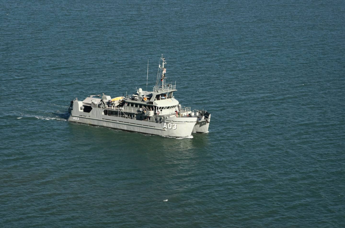 HMAS <em>Shepparton</em>, one of the two remaining <em>Paluma</em> class of hydrographic survey motor launches. <em>Australian Department of Defense</em>