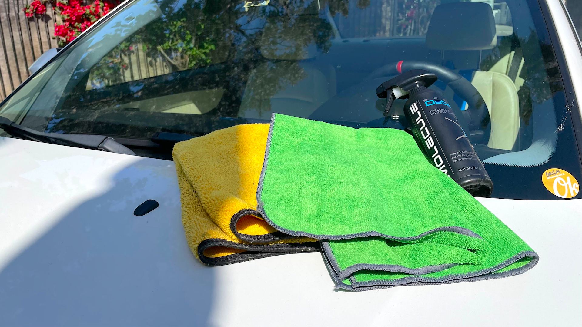 Autofiber | Amphibian Mini Microfiber Glass Towel Green/Gray (3-pack)