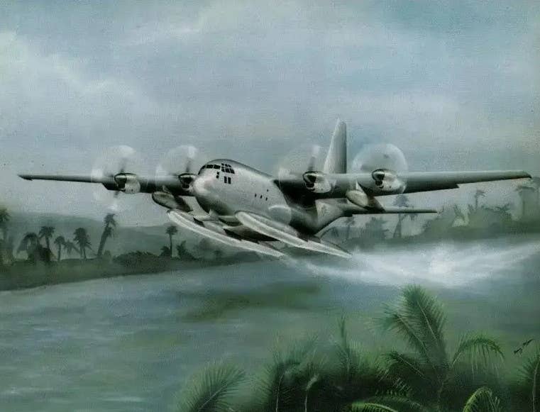 A more recent artist's conception of a C-130 floatplane concept. <em>Lockheed Martin</em>