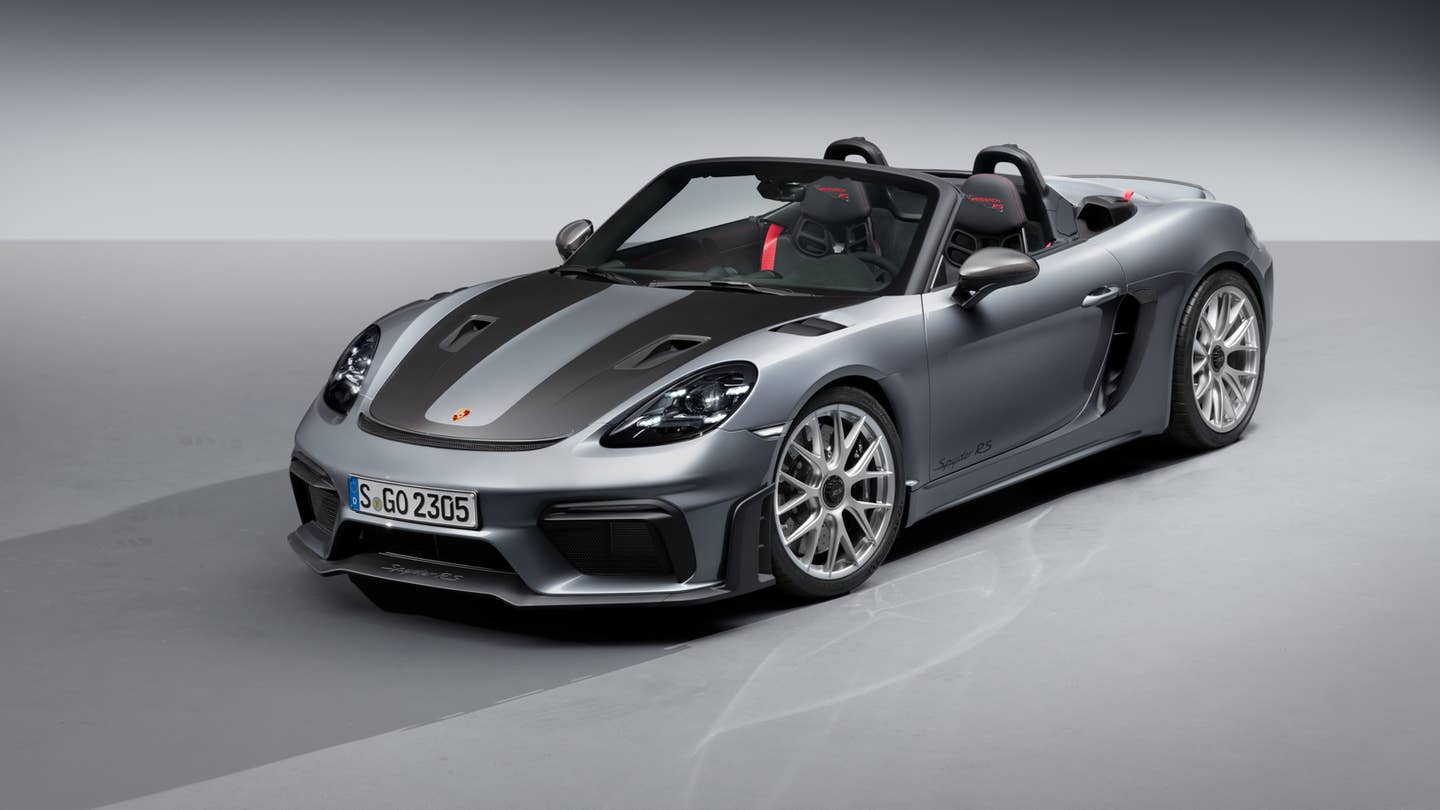 The 2024 Porsche Boxster Spyder RS Packs 493 HP, Revs to Howling 9,000 RPM
