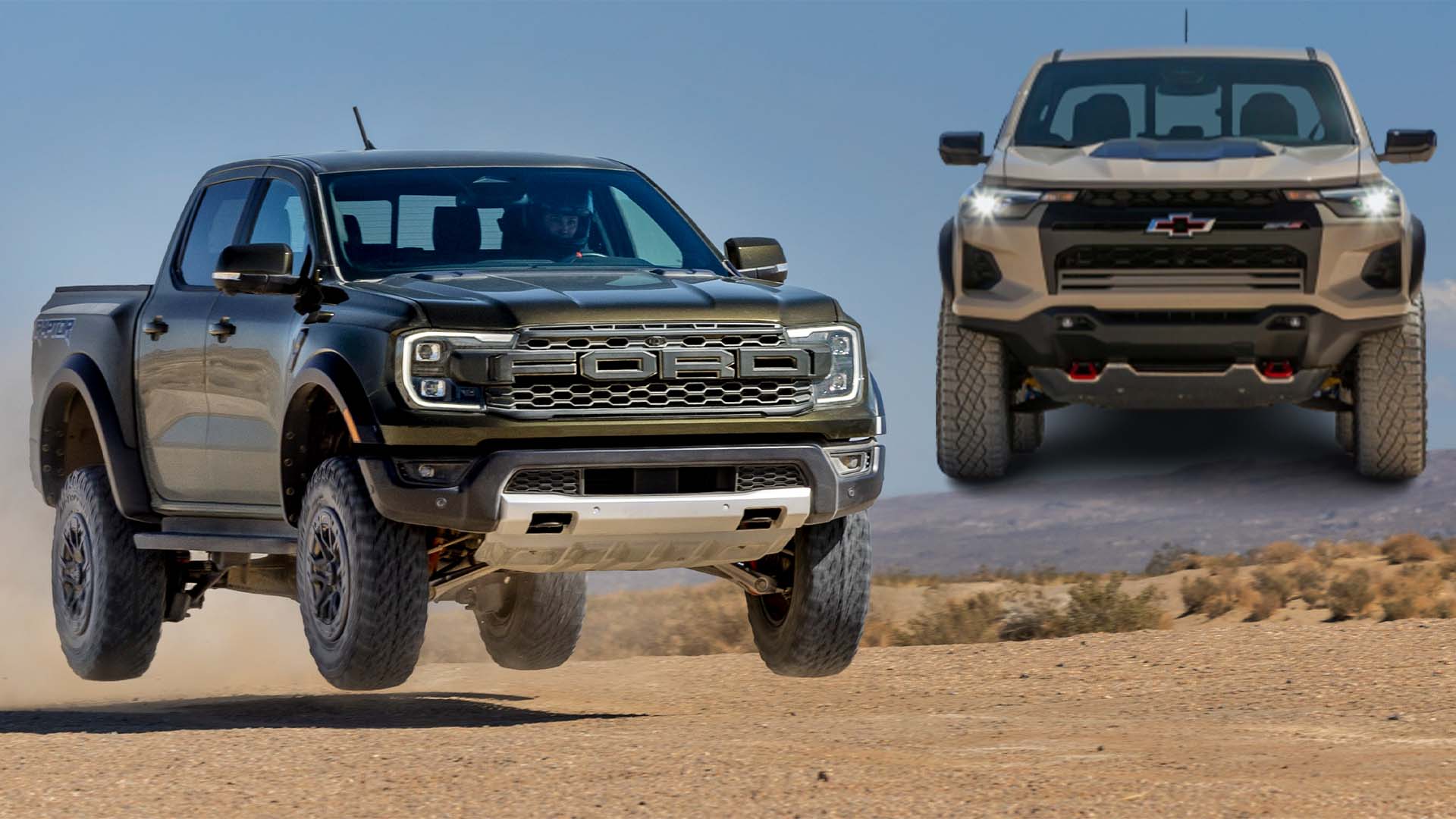 How the 2024 Ford Ranger Raptor Compares to the Chevy Colorado ZR2