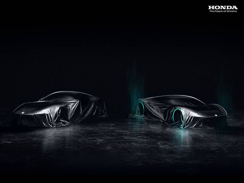 Honda's electric sports cars, foreshadowed in 2022. <em>Honda</em>