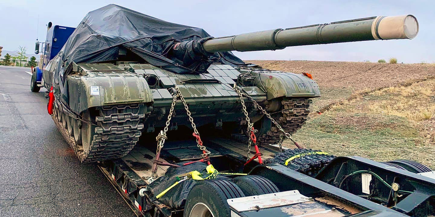 Another Soviet-era tank spotted on US highways