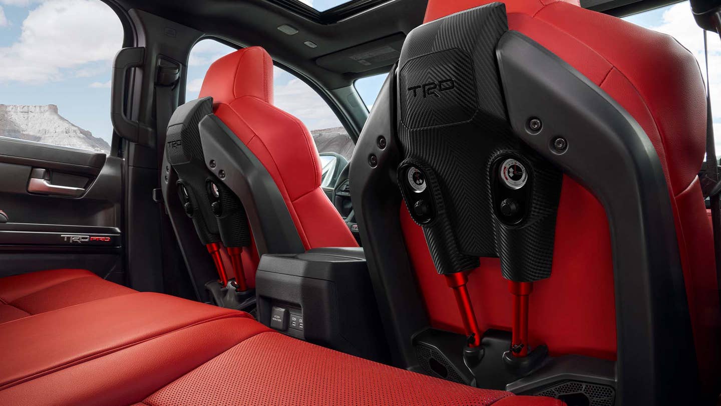 2024 Toyota Tacoma TRD Pro Has Shock Absorbers in Its Seats
