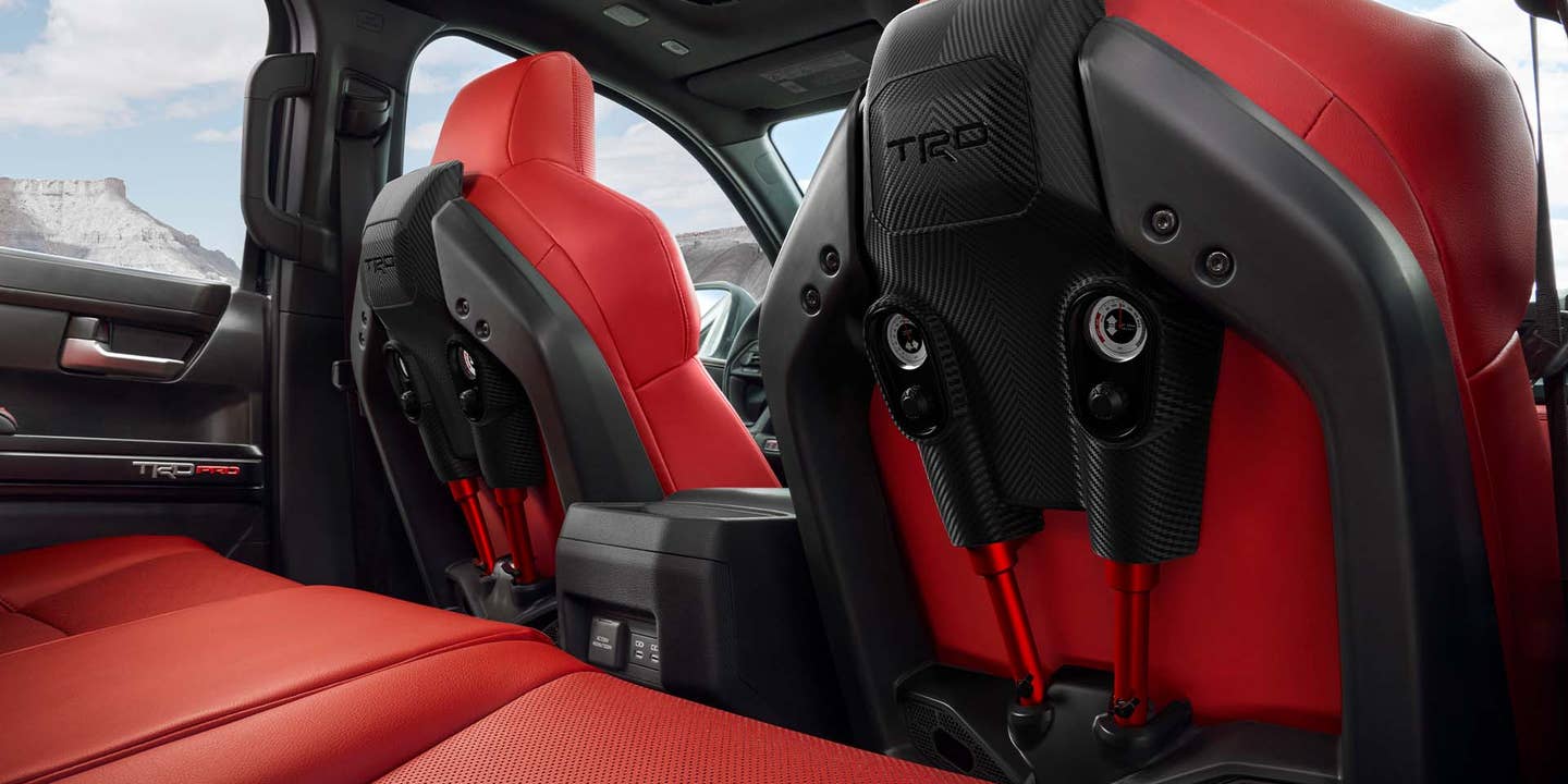 2024 Toyota Tacoma TRD Pro Has Shock Absorbers in Its Seats