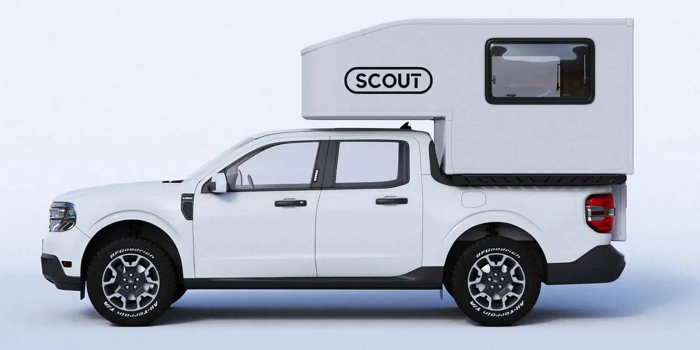Scout Tuktut camper on a Ford Maverick