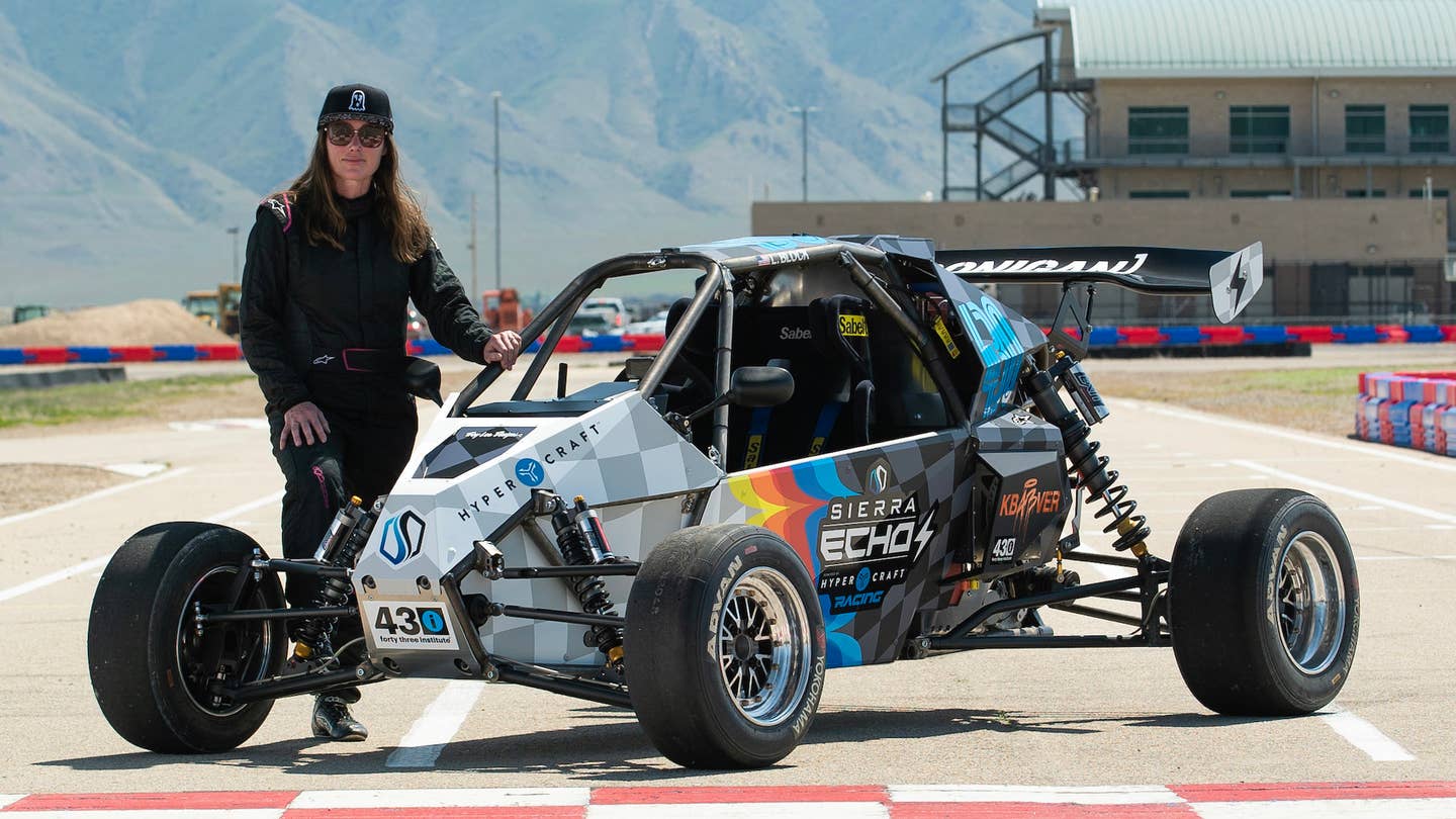 Lucy Block poses with her 2023 PPIHC car