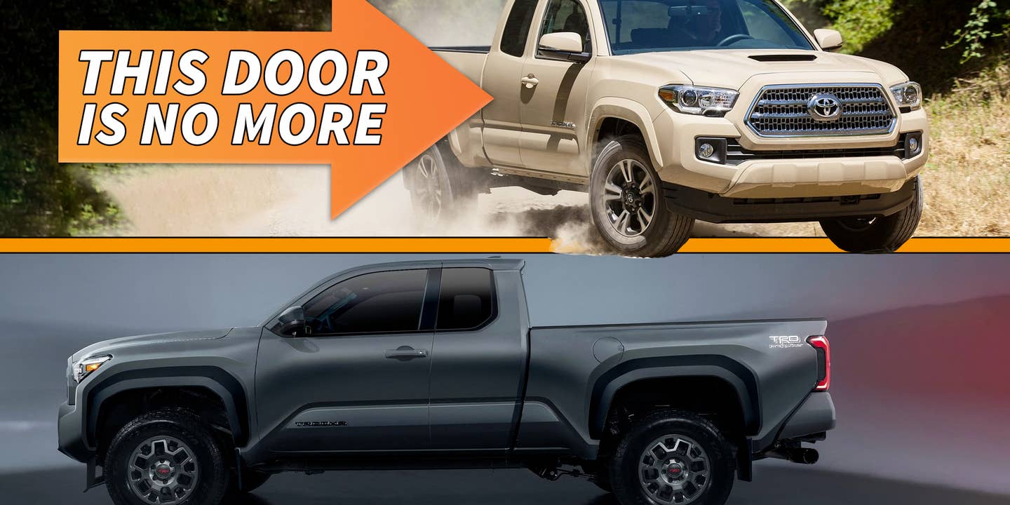 Why the 2024 Toyota Tacoma Ditched the Extended Cab Suicide Doors