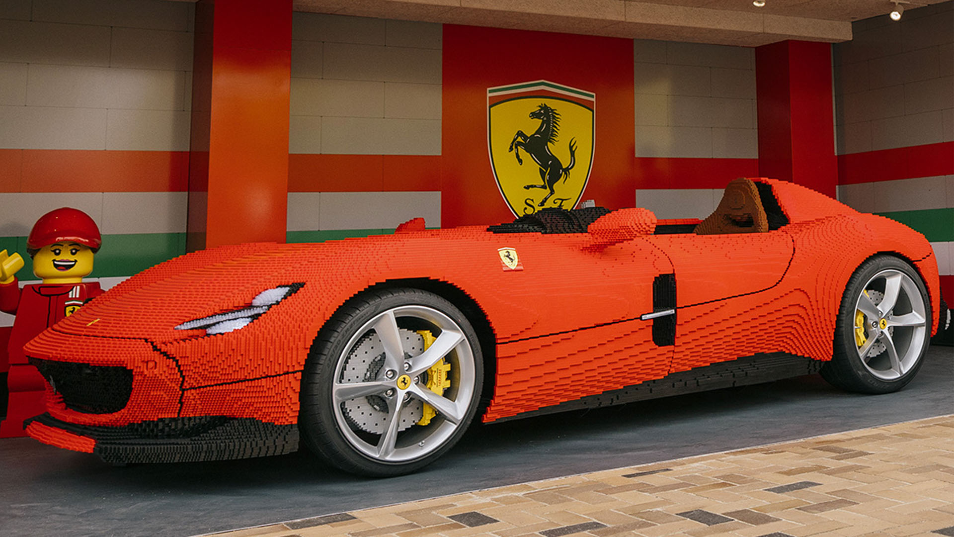 This Full-Size Lego Ferrari Monza SP1 Has More Than 383,000 Bricks