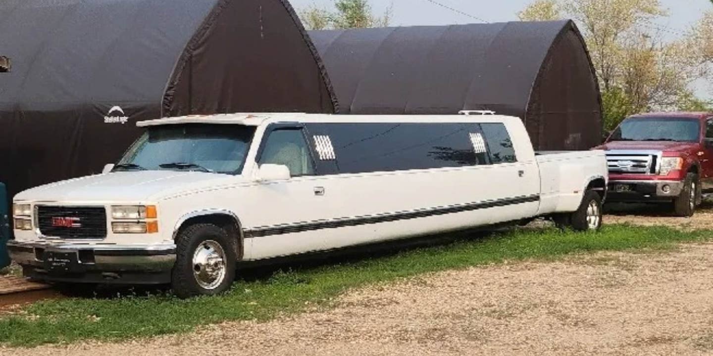 For Sale: GMC Dually Limo Is All About Business in Front, Party in Back